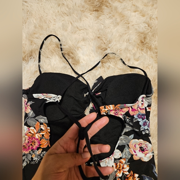 Time and Tru Floral Padded Swimsuit - Picture 6 of 6